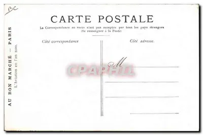 Aéro-Taxi no ano 2000 — Au Bon Marché — L. Bon Marché — Verso