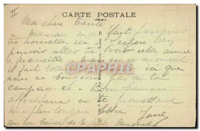 Toulon-Mourillon — A Mitre — Editor P. Brauze, 8 Rue de la Bourse — Verso