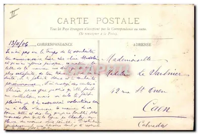 Le Havre — Widok na Przylądek, z południowej nabrzeża — LL. n°159 — Rewers