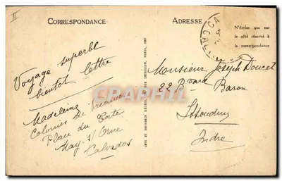 Caen — Antigo Hotel das Moedas — L.L. — Verso