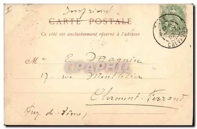 Caen — Antigo Hotel das Moedas — G. Bomy — Verso