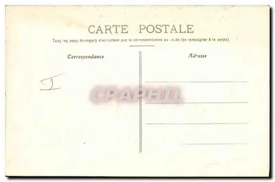 Grandes Manœuvres 1909 — Lebensmittelversorgungsdienst in Bourbonnais — Rückseite