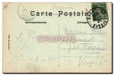 Savoie pittoresca — Trajes da Savóia — Termignon — LL — Verso