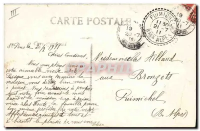 Souvenir — coleção de selos e flores — editor Paris, n° 498 — Verso