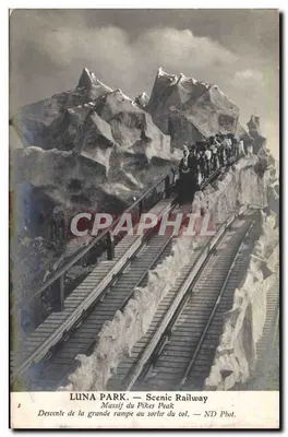 Luna Park — Trem panorâmico — Massif do Pikes Peak — ND Fot.