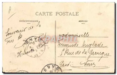 Grand 8 aérien — Vue prise à vol d’oiseau — Éditeur : G. Lévy — Verso