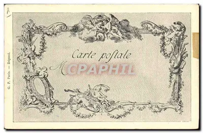 La Trêve de l'Amour — Scena Watteau — rzeźba L. Cars — seria 43, nr 149 — Dzieła sztuki z XVIII wieku — Rewers