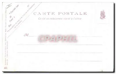Campo dei Gitani — scena di accampamento notturno — Raphael Tuck & Bros. Ltd., Collezione 'Recherche', Serie 39 — Verso