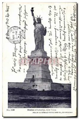 Statue of Liberty, New York — No. 110 — Publié par Illustrated Postal Card Co., 233 Broadway