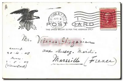 Statue of Liberty, New York — No. 110 — Publié par Illustrated Postal Card Co., 233 Broadway — Verso