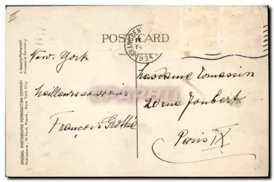 Statue de la Liberté — New York — (c) Irving Underhill, n° 249 — Verso