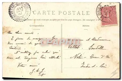 Le Croisic - Gran barca de pesca — editor A. Thuret, Nantes — Reverso