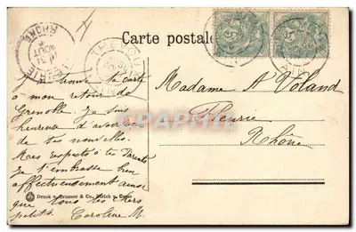 Cena marítima — barcos e pescadores — Druck v. Brunner & Co. n° 31 — Verso