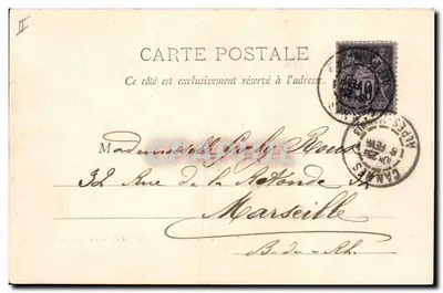 Cannes - DÉBARCADÈRE DE LA CROISSETTE — Editore G. P. L. M. — Verso