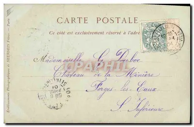 Caen — Antigo Hotel das Moedas — Dominin — Verso