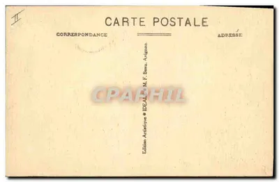 Avignon - Antigo Hotel das Moedas — editor IDEALE, n° série B — Verso
