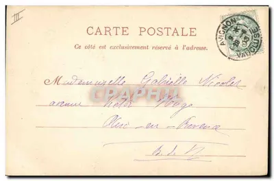 Avignon — Antigo Hotel das Moedas (século xii) — F. T., editor, n° 48 — Verso