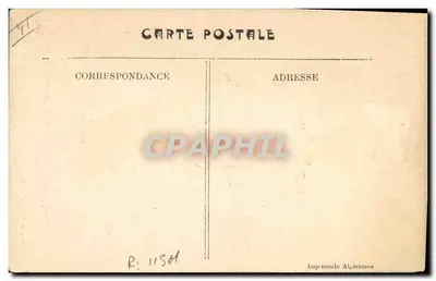 Pielęgniarz — karikatura żołnierza w mundurze z kanonem — wydawca P. Satragno, Algier — Rewers