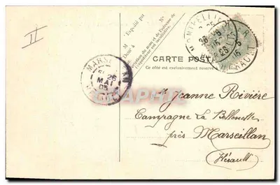 Camp du Larzac — Souvenir du Camp du Larzac — V.P. Paryż, Ladeve — Rewers