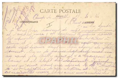 Mailly-le-Camp — Widok części obozu — A. Verry, wydawca — Rewers