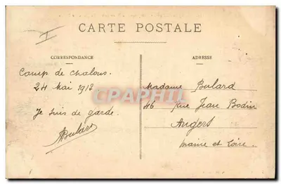 Campo di Châlons - Campo di Fanteria - Il Posto di Polizia — L'Imprimeur Militaire Gosrin, Mourmelon — Verso
