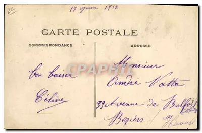 Grande Quinzaine Marseillaise — A Cavalcada — Carroça do Bohêmio — Verso