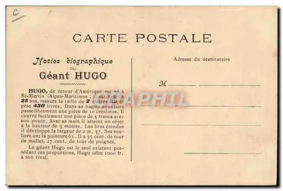 Excursões do Gigante HUGO — Editor não visível, n° de série 466 — Verso