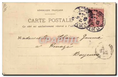 Carte postale de service — formulaire d'expédition de colis — éditeur non identifié — Verso