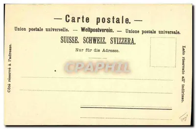 Tulipas estilizadas — motivos de selos suíços — Éd. O. F. Bernheim, Chaux-Be-Fonds — Verso
