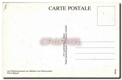 Kupferstecher, die unsere Briefmarken erstellen — Pierre Bequet — Cartophilie-Ausgabe 1985-2 — Rückseite