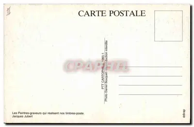 Kunstler-Steinzeichner am Werk — Jacques Jubert — Foto Daniel Bouquet — 1986-1 — Rückseite