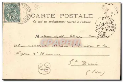 Facteur dans la Grande Lande — Arjuzanx (Landes) — F. Bernède, phot. — Verso