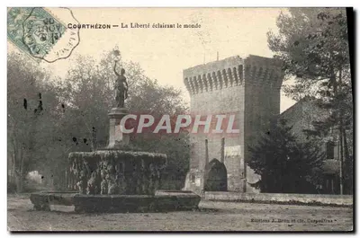 Courthézon — La Liberté éclairant le monde — Éditions J. Brim et Cie, Carpentras
