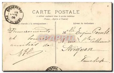 Clermont-Ferrand — La statue de la Liberté — L'Auvergne Illustrée — Verso