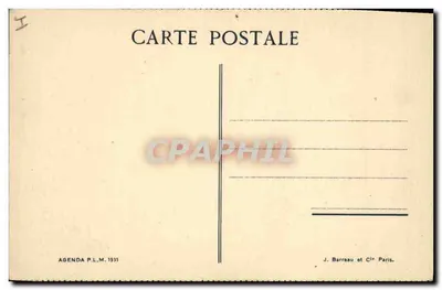 Provence — Martigues — Agenda P.L.M. 1931 — Verso