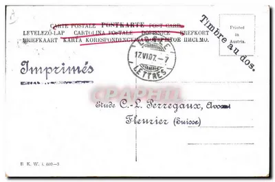 Napoleón Bonaparte — jinete — editor C.-L. Berregaux, n° 609-3 — Reverso