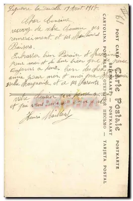 Orgères (Omgeving van Bagnoles) — De Roche en de Grot van de Fee Couesnon — Uitgever C. Rondeau — Achterkant