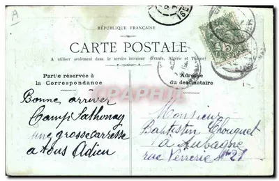 Assalto à Cantine — 14º Corpo de Exército, 5º Batalhão — Coleção J. Borte, fot. St-Foy-des-Lyon — Verso