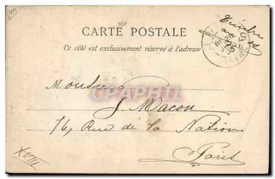Sergente HOFF — Deceduto il 29 Maggio 1902 — Ringraziamenti del Comitato di Bry-sur-Marne (Seine) — Verso