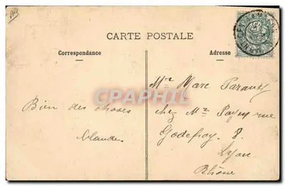 Costumes de Savoie — femme en costume traditionnel (Lanslebourg) — éditeur C.R. n°7 — Verso