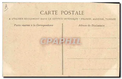 A Normandia — Tipos e Trajes — A Bilhete postal antigo n°24 Para a Vovó — Verso