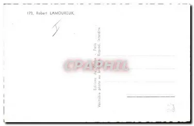 Robert Lamoureux — portret — Studio Harcourt — Rewers