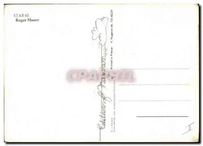Roger Moore — STAR 65 — Edição J. Ritomie — Verso