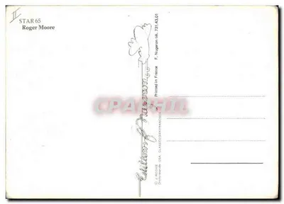 Roger Moore — STAR 65 — Wydawca: F. Nugeron, Francja — Rewers