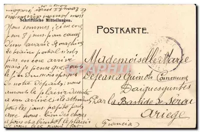 A. Strassburger's Liliputaner — crianças em trajes japoneses — Alemanha — Verso