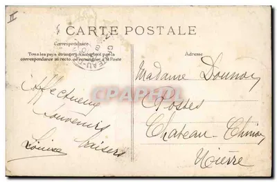 NANTES — Hotel das Postas e Sinagoga de Saint-Nicolas — Coleção F. Chapeau, n°272 — Verso