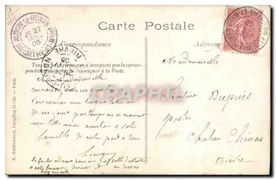 Poste et Télégraphe — Cabine téléphonique — Lettres et Messageries — Achterkant