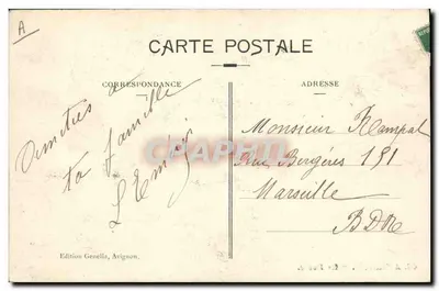 Edificio delle Poste ad Avignone — Editore Genella, n°48 — Verso