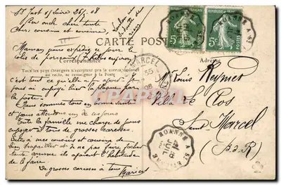 Vichy — A Postagem — Allier — 499 — I.L. — Hotel Royal — Verso