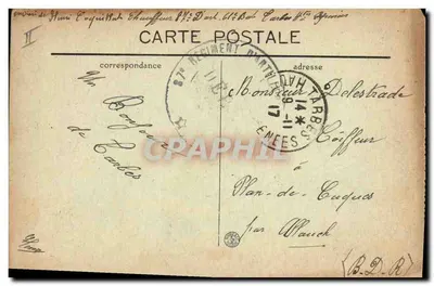 Tarbes — O Novo Hotel das Correios e Telégrafos — E. O. editor, Tarbes — Verso